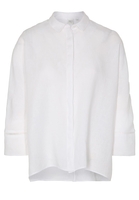 DREIVIERTELARM BLUSE 1863 BY ETERNA - PREMIUM WEISS UNIFARBEN