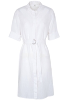 DREIVIERTELARM BLUSENKLEID 1863 BY ETERNA - PREMIUM LEINEN WEISS