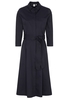 DREIVIERTELARM BLUSENKLEID 1863 BY ETERNA - PREMIUM STRETCH MARINE