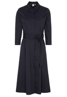 DREIVIERTELARM BLUSENKLEID 1863 BY ETERNA - PREMIUM STRETCH MARINE
