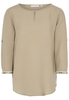 ETERNA DREIVIERTELARM BLUSE MODERN CLASSIC BEIGE UNIFARBEN