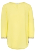 ETERNA DREIVIERTELARM BLUSE MODERN CLASSIC LEINEN GELB UNIFARBEN