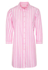 ETERNA DREIVIERTELARM BLUSE MODERN CLASSIC LEINEN PINK/WEISS GESTREIFT