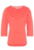 ETERNA DREIVIERTELARM BLUSE MODERN CLASSIC SATINGEWEBE ORANGE