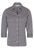 ETERNA DREIVIERTELARM BLUSE MODERN CLASSIC SATINGEWEBE SCHWARZ/WEISS