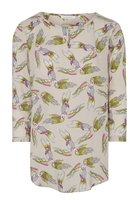 ETERNA DREIVIERTELARM BLUSE MODERN CLASSIC VISKOSE BUNT BEDRUCKT