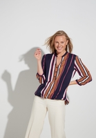 ETERNA DREIVIERTELARM BLUSE MODERN CLASSIC VISKOSE BUNT GESTREIFT