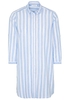 ETERNA DREIVIERTELARM BLUSENKLEID MODERN CLASSIC HELLBLAU/WEISS
