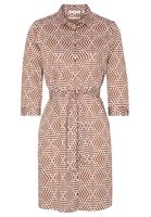 ETERNA DREIVIERTELARM BLUSENKLEID MODERN CLASSIC SATINBINDUNG
