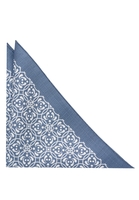 ETERNA EINSTECKTUCH BLAU/BEIGE BEDRUCKT