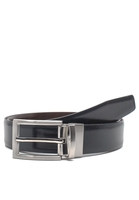 ETERNA GÜRTEL SCHWARZ/DUNKELBRAUN UNIFARBEN