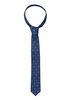 ETERNA KRAWATTE BLAU/ORANGE GEMUSTERT