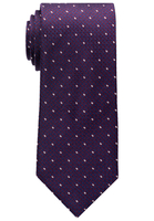 ETERNA KRAWATTE BORDEAUX/BLAU GETUPFT