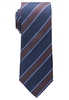 ETERNA KRAWATTE BRAUN/BLAU GESTREIFT