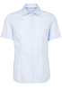 ETERNA KURZARM BLUSE MODERN CLASSIC POPELINE HELLBLAU UNIFARBEN