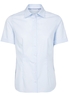 ETERNA KURZARM BLUSE MODERN CLASSIC POPELINE HELLBLAU UNIFARBEN