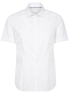 ETERNA KURZARM BLUSE MODERN CLASSIC POPELINE WEISS UNIFARBEN