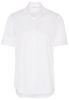 ETERNA KURZARM BLUSE MODERN CLASSIC SATINGEWEBE WEISS UNIFARBEN