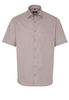 ETERNA KURZARM HEMD COMFORT FIT BEIGE/BRAUN STRUKTURIERT