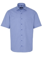 ETERNA KURZARM HEMD COMFORT FIT HELLBLAU STRUKTURIERT