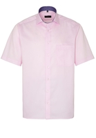 ETERNA KURZARM HEMD COMFORT FIT COOL SHIRT SATINBINDUNG ROSA UNIFARBEN