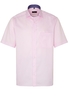 ETERNA KURZARM HEMD COMFORT FIT COOL SHIRT SATINBINDUNG ROSA UNIFARBEN