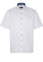 ETERNA KURZARM HEMD COMFORT FIT COOL SHIRT SATINBINDUNG WEISS