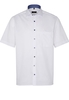 ETERNA KURZARM HEMD COMFORT FIT COOL SHIRT SATINBINDUNG WEISS