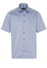 ETERNA KURZARM HEMD COMFORT FIT LOTUS SHIRT TWILL BLAU UNIFARBEN