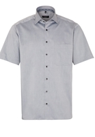 ETERNA KURZARM HEMD COMFORT FIT LOTUS SHIRT TWILL GRAU UNIFARBEN
