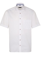 ETERNA KURZARM HEMD COMFORT FIT LOTUS SHIRT TWILL WEISS UNIFARBEN