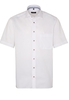 ETERNA KURZARM HEMD COMFORT FIT LOTUS SHIRT TWILL WEISS UNIFARBEN