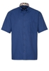 ETERNA KURZARM HEMD COMFORT FIT OXFORD AZURBLAU UNIFARBEN