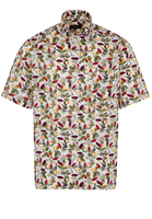 ETERNA KURZARM HEMD COMFORT FIT OXFORD BUNT BEDRUCKT