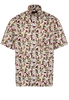 ETERNA KURZARM HEMD COMFORT FIT OXFORD BUNT BEDRUCKT
