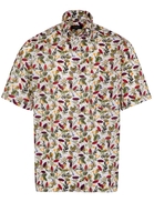 ETERNA KURZARM HEMD COMFORT FIT OXFORD BUNT BEDRUCKT