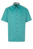 ETERNA KURZARM HEMD COMFORT FIT OXFORD TÜRKIS UNIFARBEN