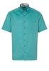 ETERNA KURZARM HEMD COMFORT FIT OXFORD TÜRKIS UNIFARBEN
