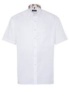ETERNA KURZARM HEMD COMFORT FIT OXFORD WEISS UNIFARBEN