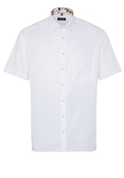 ETERNA KURZARM HEMD COMFORT FIT OXFORD WEISS UNIFARBEN