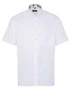 ETERNA KURZARM HEMD COMFORT FIT OXFORD WEISS UNIFARBEN