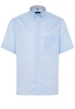 ETERNA KURZARM HEMD COMFORT FIT PINPOINT HELLBLAU UNIFARBEN