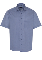 ETERNA KURZARM HEMD COMFORT FIT PINPOINT MARINE BEDRUCKT