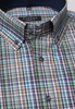 ETERNA KURZARM HEMD COMFORT FIT POPELINE BLAU KARIERT