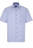 ETERNA KURZARM HEMD COMFORT FIT POPELINE BLAU UNIFARBEN