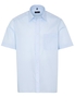 ETERNA KURZARM HEMD COMFORT FIT POPELINE HELLBLAU UNIFARBEN