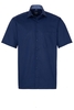 ETERNA KURZARM HEMD COMFORT FIT POPELINE MARINEBLAU UNIFARBEN