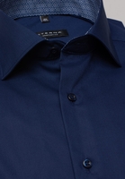 ETERNA KURZARM HEMD COMFORT FIT POPELINE MARINEBLAU UNIFARBEN