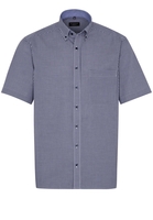 ETERNA KURZARM HEMD COMFORT FIT POPELINE MARINE/WEISS KARIERT