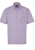 ETERNA KURZARM HEMD COMFORT FIT POPELINE ROT/HELLBLAU KARIERT